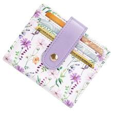 Small Wallets For Women Slim Minimalistfor Bifold Credit Card Holder For Pocket Or Purse, White Daisy{"Color_name":"WhiteDaisy"} - 多色8 - 查看 3