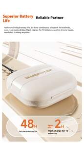 Monster Fones de Ouvido Bluetooth Moxing GT29 de Orelha Aberta, Modelo Sem Fio 2025 Novo, Tradução AI Deepseek, Corrida Esportiva, Deepseek+Tradução AI+Ajuste de EQ, Tecnologia de Foco em Ondas Sonoras+Cancelamento de Ruído Preciso AI+Áudio à Prova de Vazamento