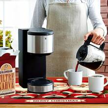 1 pezzo Tappetino asciugante per piatti natalizio con Babbo Natale, realizzato in poliestere antiscivolo e assorbente, tappetino multifunzione per piano di lavoro in cucina, adatto per macchina da caffè, lavatrice, dispenser d'acqua, comodino