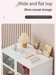 1个可折叠鞋架，防尘宿舍鞋柜，透明玄关鞋架，塑料鞋盒，轻便透明家用鞋柜收纳架，适用于运动鞋、靴子和日常鞋履，节省空间且便于携带，是走廊、小公寓、宿舍和换季整理的理想之选。易于折叠设计，隔板可拆卸，耐用塑料材质，是开启新生活或情人节礼物的完美之选。 - 彩色 - 查看 6