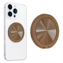 1pc Metal Phone Holder Sticker, Slim & Elegant 360° Rotating Invisible Desktop Stand, Suitable For Any Phone Case, Convenient For Watching Videos And Sports - Multicolor - View 11