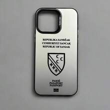 Custodia per passaporto della Repubblica di Sandzak, compatibile con 17, 16, 15, 14, 13, 12, 11 Pro Max e Air, multicolore, opaca, con effetto laser metallico aurora - compatibile con 17, 17 Pro, 17 Pro Max