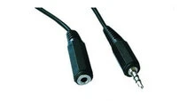 CÁP GEMBIRD JACK TO JACK 3.5mm (DÀI) M/H 2M ĐEN - màu đen - Xem 1