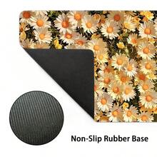 Alfombrilla de ratón con diseño de margarita grande, alfombrilla de escritorio para juegos, alfombrilla de teclado grande, lavable, con base de goma, borde cosido, regalo de alfombrilla de ratón, protector de escritorio, almohadilla de estudio, disponible en múltiples tamaños, alfombrilla de teclado de computadora, almohadilla para portátil