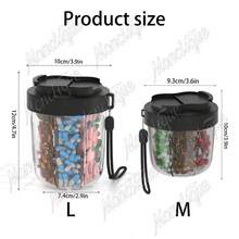 7-Compartment Pill Organizer, Pill Box Suitable For 7 Days/Week, 7 Large Compartments Portable Supplement Container, Large Capacity Plastic Travel Pill Box, Available In Large And Medium Sizes - Multicolor - View 3