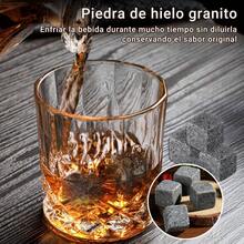 Juego de Vasos para Whisky, Set de Regalo con 2 Vasos de Cristal, 2 Posavasos, 8 Cubitos de Hielo de Granito, 1 Pinza y Bolsa para Cubitos, Regalo Elegante para Hombres, Padre, Novio y Esposo - Acero inoxidable - Ver 5