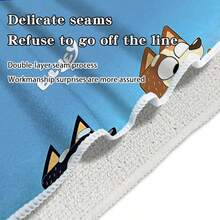 [Bluey Towel Set] 2/4/6/8/10/12pcs Christmas Towel Set - Holiday Decor, Bathroom And Kitchen Towels, Bluey Printed Pattern - Super Soft & Microfiber Fabric, Suitable For Christmas Party Decor, Gifts, Home Use - Quick Dry & Easy Care, Christmas Blue Theme, Fabric, Daily Decor, Home Decor, Christmas Kitchen Towels Shower Towels For Beaty Salon, Hotel Sports,Home Essentials, Towel, Skin Care