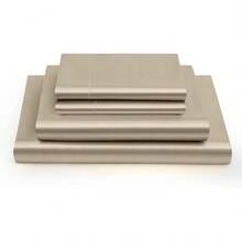 Silky Soft Pink Twin XL Satin Bed Sheets Set, 1 Deep Pocket Fitted Sheet + 1 Flat Sheet + 1 Pillowcase,  In 2025 - 灰褐色 - 查看 8