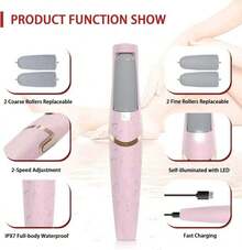 Callus Remover Electronic Foot File, Rechargeable Electric Foot File For Callus Removal, Professional Feet Care Tool For Smoothing Rough Skin And Removing Hard Dead Skin White