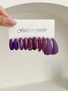 5-15 pares de pendientes colgantes de resina acrílica con diseños surtidos vintage de monedas, corazones, gotas de agua y formas geométricas, un regalo de joyería para mujeres, el Día de la Madre, San Valentín, Navidad y uso diario