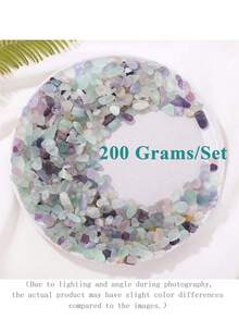 50/100/200/500克柔和色调和活力多巴胺能量，不同大小颜色混合宝石滚石碎片碎石治疗灵气水晶珠宝制作家居装饰