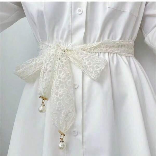 فستان نسائي جديد حلو مزين بالخصر، مقترن بسلسلة أنيقة، بطراز بوهيمي، مناسب للشاطئ وجميع المواسم