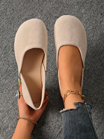 Women's Round Toe Flat Soft Bottom Patchwork Flats, Versatile Solid Color Elegant Chic Fashion Vacation Unisex Sporty Avant-Garde Preppy Party Commute Retro Punk Casual Cute Basic Bohemian Wedding Fairy Chinese Retro Style Gothic Y2K Party New Chinese Retro Style Lolita Western Wedding Business Chinese Wedding Luxurious Beach Nightclub Western Outdoor Workwear Street Cute Sexy Patchwork Hollow Flats, Suitable For Beach, Wedding, Party, Office, Home, Gym, Outdoor, Spring, Summer, Autumn, Winter