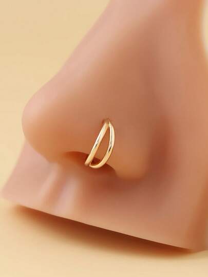 1 peça novo piercing de nariz minimalista, joia corporal adequada para homens e mulheres