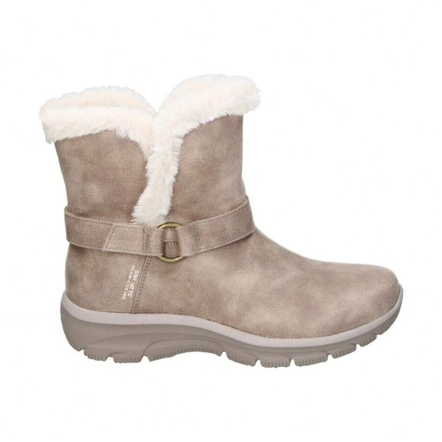 SKECHERS | Skechers Slip-Ins Relaxed Fit Ankle Boots: Easy Going - Dreamers Move For Women - Casual Ankle Boot In Taupe - Hands Free Slip Ins - Air Cooled Memory Foam - Relaxed Fit - Scotchgard - Vegan - Model 168045-DKTP - ✅ 24/72h Delivery To Spain (Peninsula) - Beige - View 1
