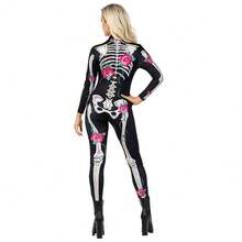Morph Skeleton Costume Women, Womens Skeleton Costume, Womens Halloween Costumes, Halloween Costumes For Women Adult{"Size_name":"X-Large","Color_name":"Pink"} - Hồng - Xem 4