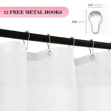 Waffle Weave Shower Curtain With Snap-In Fabric Liner Set, Hotel Style, Slub Textured Shower Curtain, 12 Metal Hooks Included, Waterproof & Washable Heavyweight Fabric, Pink, 72" W X 72" H{"Color_name":"WafflePink","Size_name":"72\"Wx72\"L(Packof1)"} - 多色14 - 查看 6