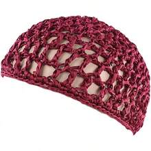 Women Soft Rayon Snood Hat Hair Net Crocheted Hair Net Mix Colorshalloween - 庫菲酒-2瓶 - 查看 12