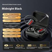 Monster Fones de Ouvido Bluetooth Moxing GT29 de Orelha Aberta, Modelo Sem Fio 2025 Novo, Tradução AI Deepseek, Corrida Esportiva, Deepseek+Tradução AI+Ajuste de EQ, Tecnologia de Foco em Ondas Sonoras+Cancelamento de Ruído Preciso AI+Áudio à Prova de Vazamento