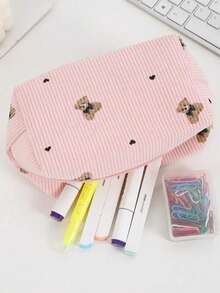 Cute Makeup Bag For Women Portable Travel Small Cosmetic Bags Zipper Toiletry Bag Washing Pouch Storage Bags,Makeup Pouch,Cosmetic Bag,Travel Essential,Large Capacity,Large Makeup Bag