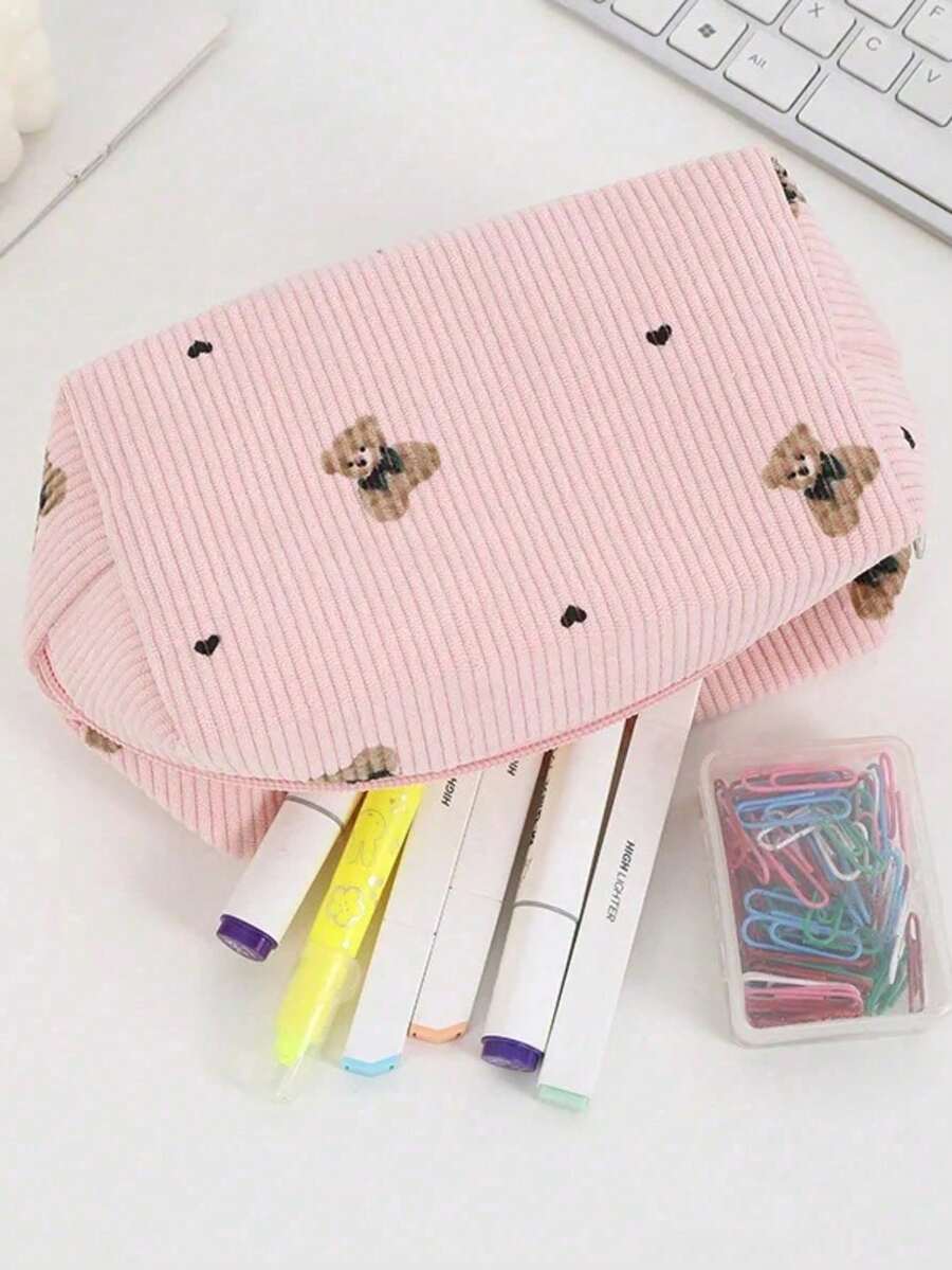 Cute Makeup Bag For Women Portable Travel Small Cosmetic Bags Zipper Toiletry Bag Washing Pouch Storage Bags,Makeup Pouch,Cosmetic Bag,Travel Essential,Large Capacity,Large Makeup Bag