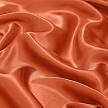 Silky Soft Pink Twin XL Satin Bed Sheets Set, 1 Deep Pocket Fitted Sheet + 1 Flat Sheet + 1 Pillowcase,  In 2025 - 亮橙色 - 查看 7