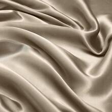 Silky Soft Pink Twin XL Satin Bed Sheets Set, 1 Deep Pocket Fitted Sheet + 1 Flat Sheet + 1 Pillowcase,  In 2025 - 灰褐色 - 查看 7