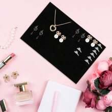 Ipetboom 4pcs Jewelry Sponge Insert Holder Jewelry Box Sponge Pad For Rings Earrings Multifunctional Organizer For  Display And Storage Black Mat For Supplies