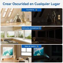 Pelcula Opaca Para Ventana De Dormitorio, Las cortinas opacas porttiles vienen con 20 correas de, Adecuado para cortinas opacas temporales cuando se viaja en vehculos recreativos 147*254cm - 147*99 cm - Ver 7