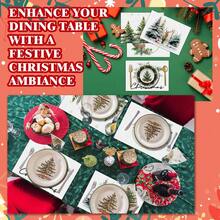 Set 4/6 covorașe roz de Crăciun, covorașe lavabile cu tema Moș Crăciun, brad roz, om de zăpadă, 30x45 cm