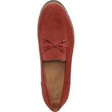 Vionic Charm Finley Loafers Womens 7 Syrah Suede Bow Detail Slip On Shoes ZAP496 - Đỏ - Xem 5