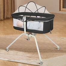 Lettino per neonati 2 in 1, culla per neonati, lettino da viaggio per neonati con zanzariera, da 0 a 10 kg, pieghevole, letto pieghevole, 90 * 70 * 93 cm