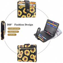 Small Wallets For Women Slim Minimalistfor Bifold Credit Card Holder For Pocket Or Purse, Sunflower{"Color_name":"Sunlower"} - 多色13 - 查看 6