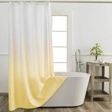 Yellow Ombre Shower Curtain Sets For Bathroom Accessories Fabric Polyester Waterproof Modern Shower Curtain Liner With 12 Hooks W72xL84{"Color_name":"Yellow","Size_name":"72\"Wx84\"L(Packof1)"} - 多色23 - 查看 3