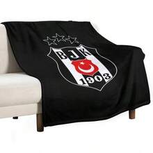 Besiktas Logo Throw Blanket Furrys Soft Big Blankets.Jpg - White - View 1
