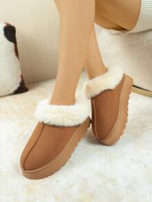 Nuevas botas de nieve para mujer de estilo bohemio, forradas térmicamente y cálidas para deportes al aire libre, para otoño/invierno