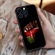 Custodia per telefono con bandiera del Kenya compatibile con 16, 15, 14, 13, 12, 11, Pro, X, XS, Max, XR, Plus, Mini, in morbida silicone nera antiurto TPU, compatibile con 17, 17 Pro, 17 Pro Max - Z7 - Visualizzare 9