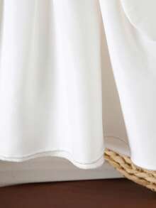 2pcs/Set Baby Girls' Sweet Outfit, White Collar Dress + Pink Heart Knitted Vest (Includes Heart Crossbody Bag), Princess Elegant & Cute Outfit For Daily Wear, Party, Gift - Multicolor - View 8