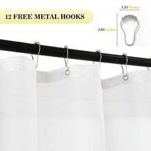 Waffle Weave Shower Curtain With Snap-In Fabric Liner Set, Hotel Style, Slub Textured Shower Curtain, 12 Metal Hooks Included, Waterproof Washable Heavyweight Fabric, Yellow, 72" W X 72" H{"Color_name":"WaffleYellow","Size_name":"72\"Wx72\"L(Packof1)"} - 多色29 - 查看 6