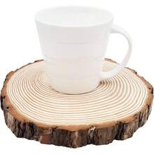 Unfinished Natural With Tree Bark Wood Slices 10 Pcs 4.2 - 4. Inch Disc Coasters Wood Coaster Pieces Wood Kit Circles Crafts Ornaments Crafts With Bark Crafts Rustic Wedding - 6 Pcs 6.3-6.7 Inch - View 5