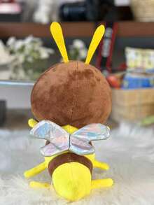 毛绒蜜蜂玩偶，室内外皆宜，适合儿童玩耍。趣味玩偶，送给家人朋友的礼物，儿童玩偶，圣诞礼物，万圣节礼物，圣诞袜礼物，生日礼物，周年纪念礼物，儿童节礼物 - 黃色 - 查看 3