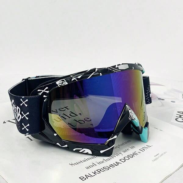 Men's And Women's Universal Ski Goggles, Ski Goggles, Snowmobile Mountaineering Goggles, PC Lenses, Off-Road Motorcycle Riding Goggles, Outdoor Sports Protective Glasses, Windproof And Sandproof Goggles, For General Decorative Purposes - Polycarbonate Frame, No Diopter