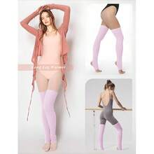 V28 Long Leg Warmer, Women's Men 80s Party Ribbed Knit Dance Sports{"Color_name":"Hole71-Lilac"} - 多色17 - 查看 5