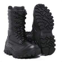 COTURNO MILITAR TÁTICO COM ZÍPER NA LATERAL RESISTENTE A ÁGUA - Preto - Visão 1