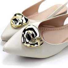 Women's Flat Slingback Sandal Comfortable Everyday Social Shoe - 米色 - 查看 2