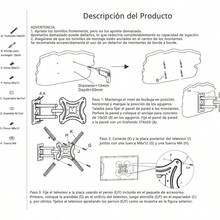 Soporte para TV Movible para Pantalla, para 14 a 55 Pulgadas de Televisin, Articulado Anti - Reflejos Base de 3 Brazo, Mount con e Inclinacin, Extensible 65 - 400mm, Carga 30kg, VESA 400x400mm - X400 - Ver 8
