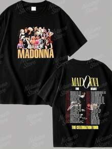 Women's T-Shirt 100% Cotton NEW Pop Singer Style Premium Casual - Madonna. 507058 - Xem 2