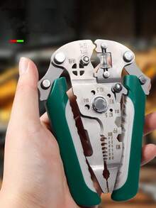 可折叠剥线钳，滑轮设计多功能电工分线器绕线钳压接钳手动工具