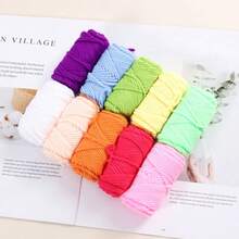 12 色 10 克腈纶纱线，DIY 手工工艺品用品，创意针织闪亮线 - 彩色 - 查看 13