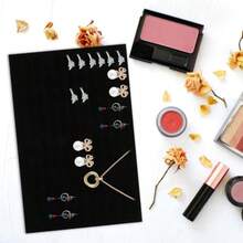 Ipetboom 4pcs Jewelry Sponge Insert Holder Jewelry Box Sponge Pad For Rings Earrings Multifunctional Organizer For  Display And Storage Black Mat For Supplies